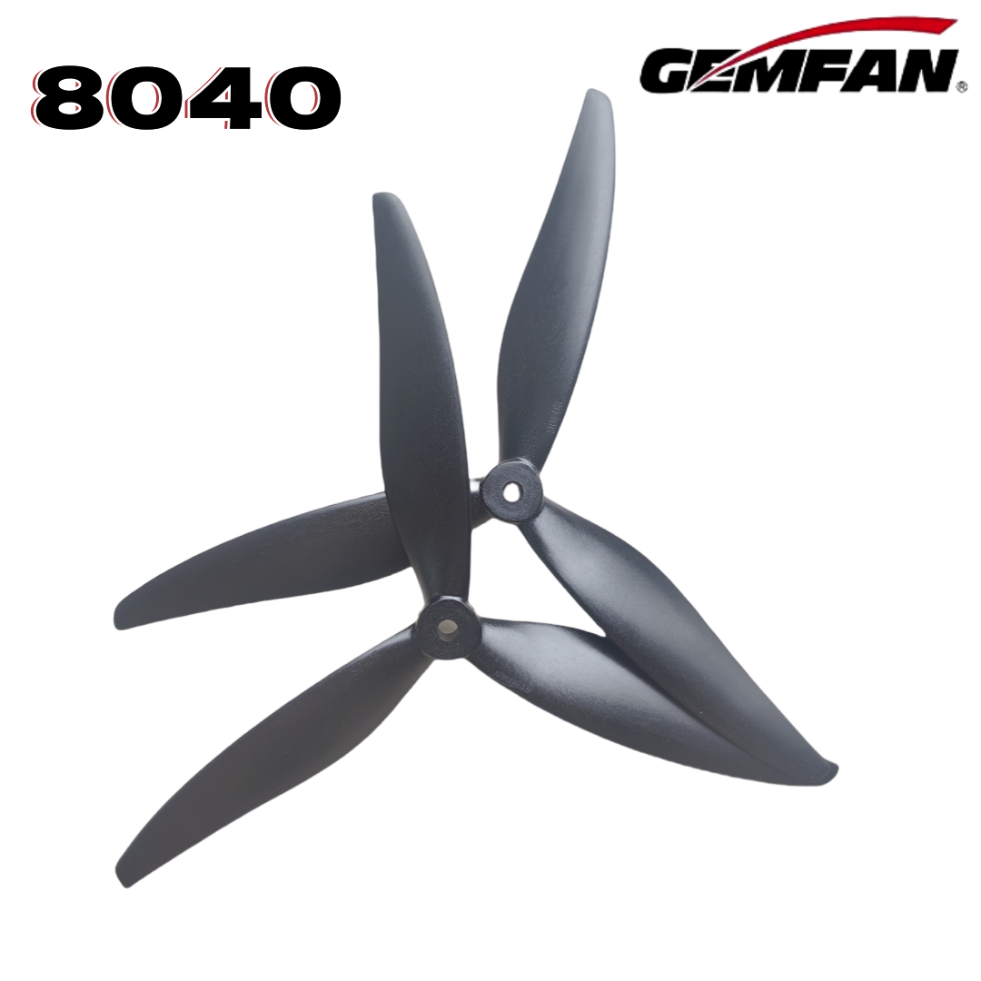 Gemfan 8040 8X4X3 3-blade 8-in - огляд і ціна Drone Racing Motor