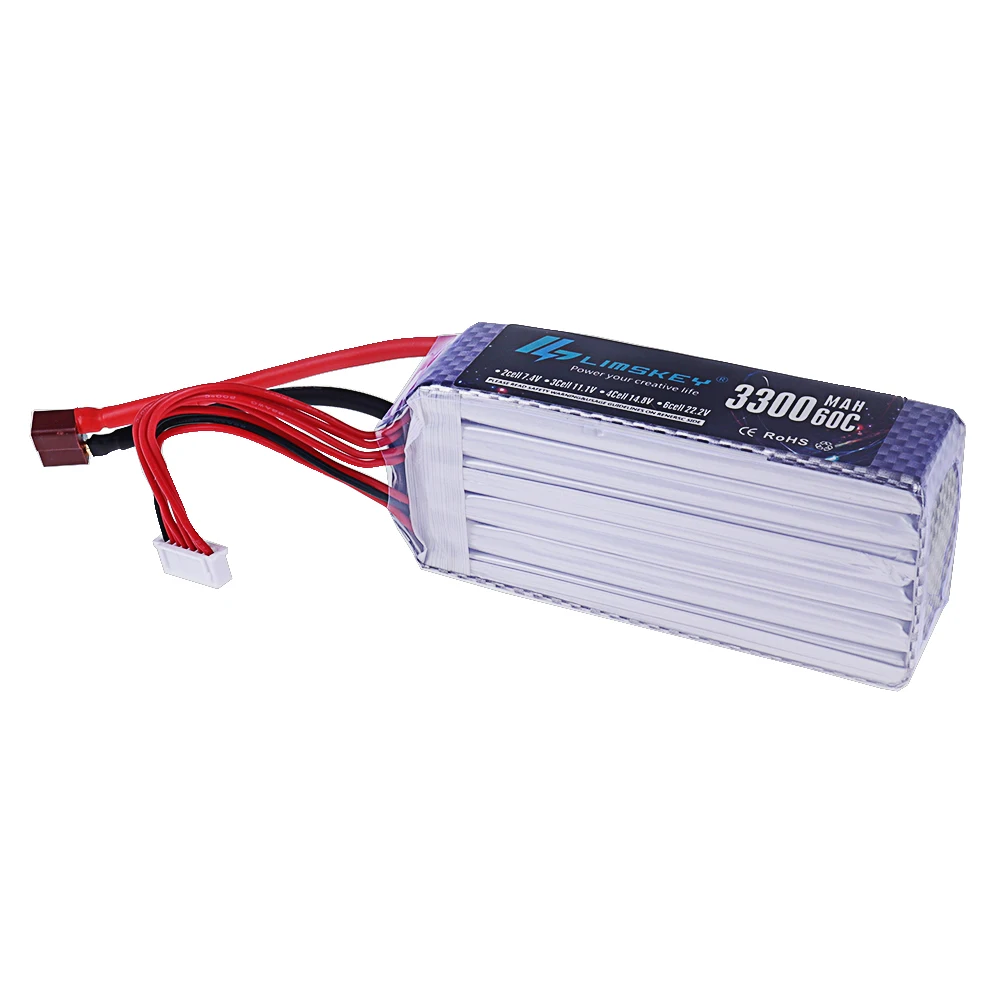 Brand NEW 3300mah 22.2V 60C 6S - огляд і ціна Drone Racing Battery