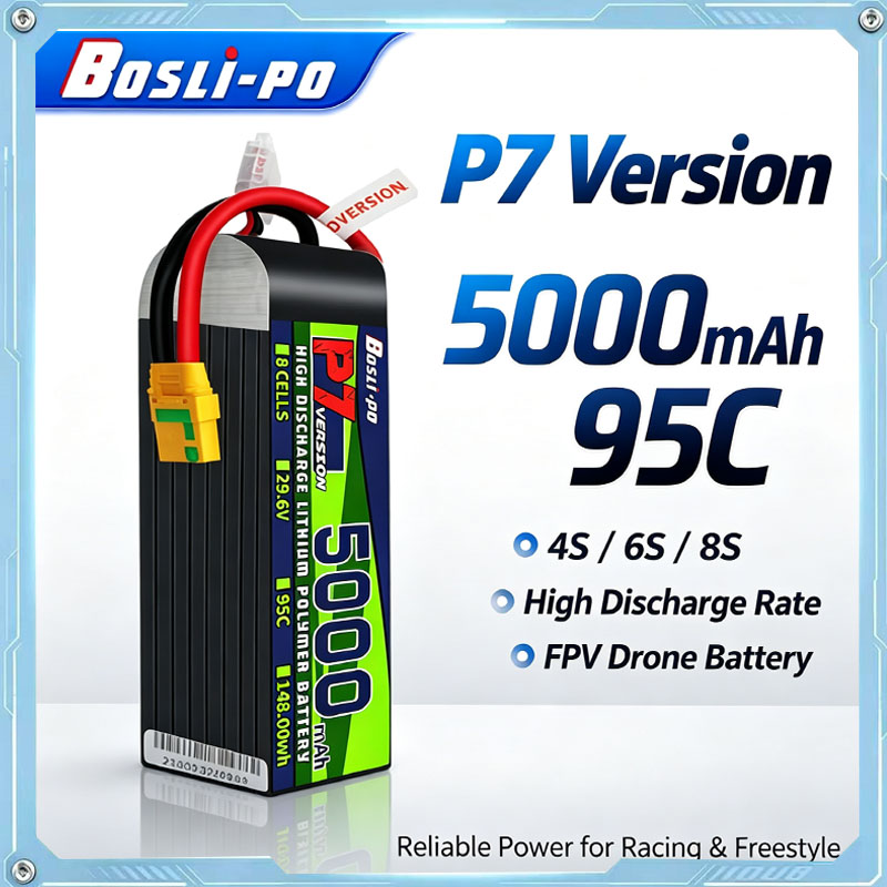 Boslipo P7 Version 5000mAh 95C - огляд і ціна Drone Racing Battery