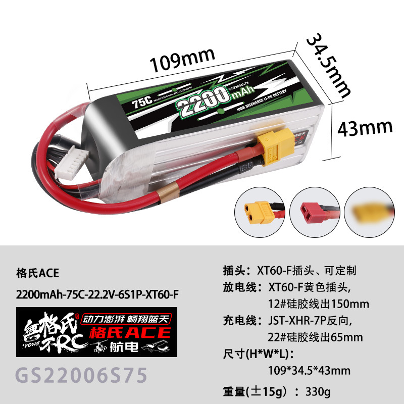 NEW Gens ACE 22.2V Lipo Batter - огляд і ціна Drone Racing Battery