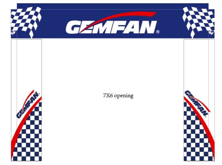 Gemfan 305*236CM 7X6FT FPV Rac - огляд і ціна Drone Racing Gate