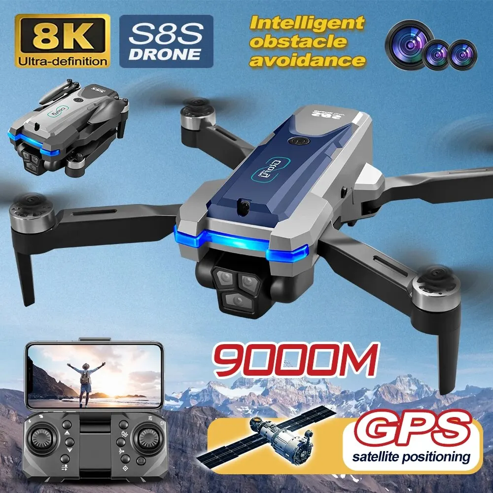 S8S GPS Drone 5G Wifi 8K HD Du - огляд і ціна Drone Racing Camera
